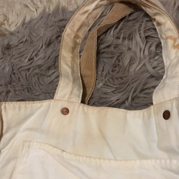 “FEED” Shoppers Tote-Reversible-Large Size-Shoulder Straps-Burlap/Cotton-GUC - Picture 12 of 17